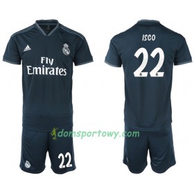 Koszulka Real Madryt ISCO 22 Dziecięcy Wyjazdowe Koszulki Piłkarskie 2018-2019 Krótki Rękaw